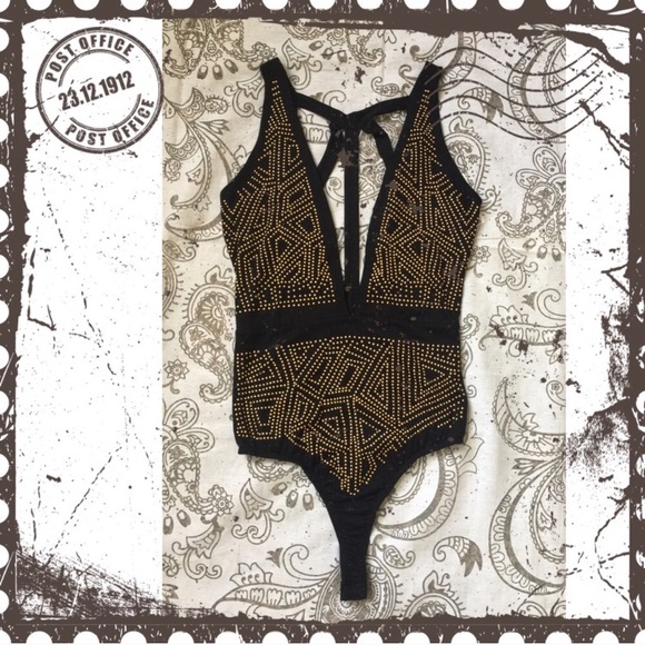 Dee Elly Studded Bodysuit (NWT) - Picture 2 of 8